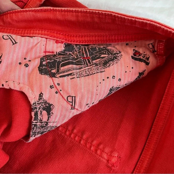 Anthropologie Pilcro and the letterpress boy fit high cuff shorts Earthy Orange - Picture 10 of 12